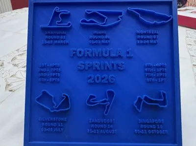 2026 Formula 1 Sprint Races Calendar F1