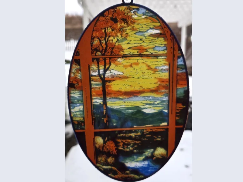 Landscape 1 in a Stained-glass Style