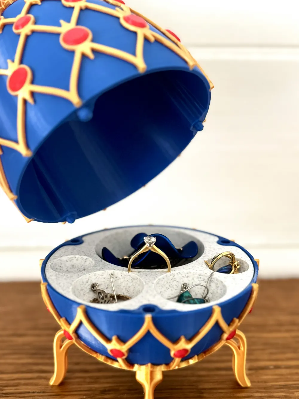 Faberge Egg Jewelery Box - Free 3D Print Model - MakerWorld