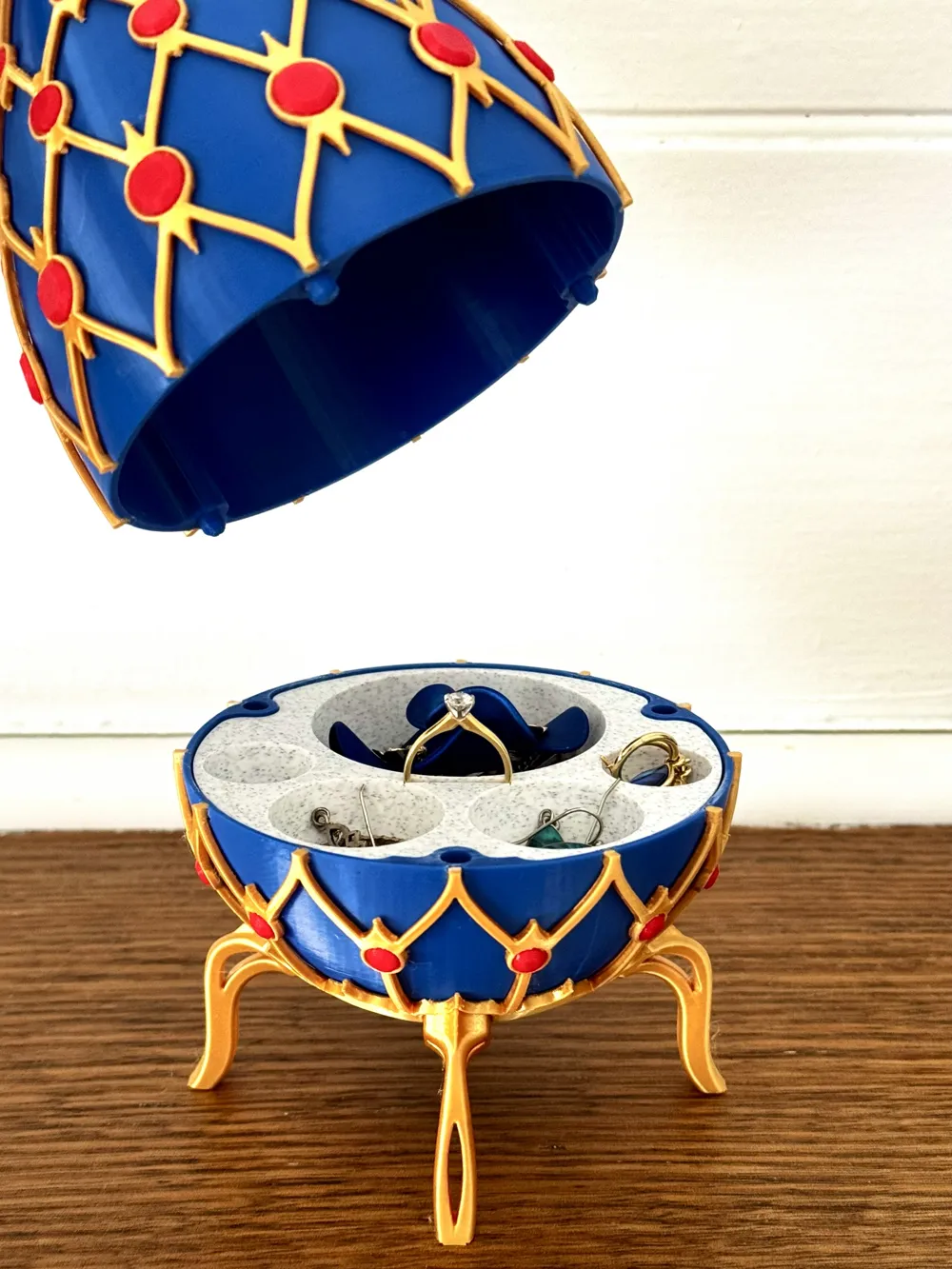 Faberge Egg Jewelery Box - Free 3D Print Model - MakerWorld
