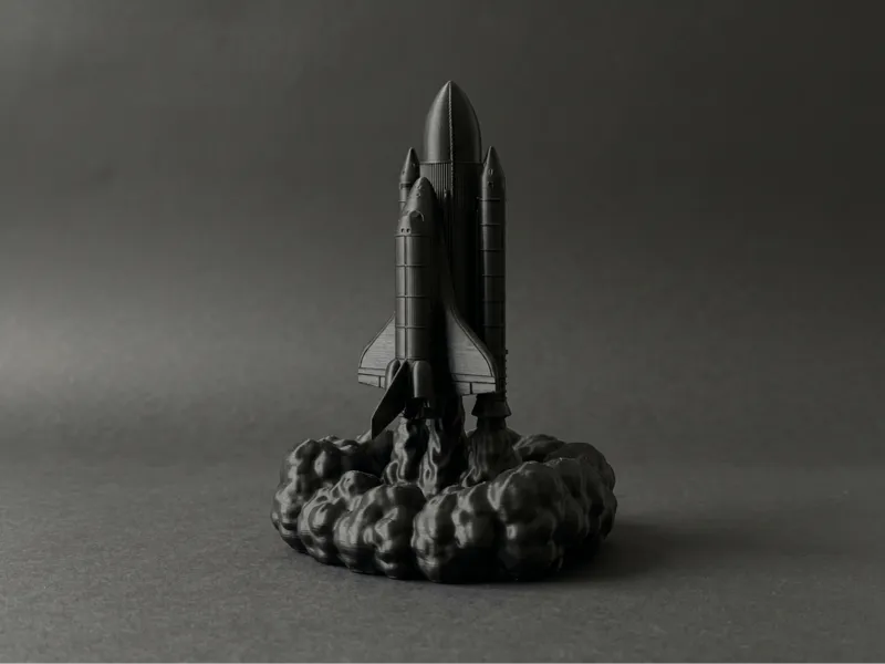 Space Shuttle Launch - With Exhaust Plume Base