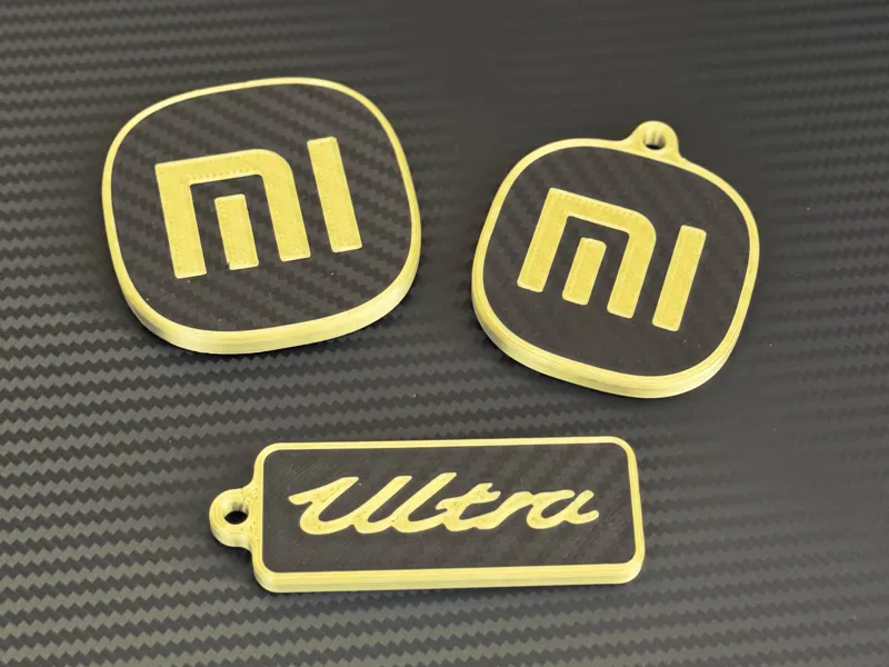Xiaomi SU7 Ultra Logo Keychain Combo