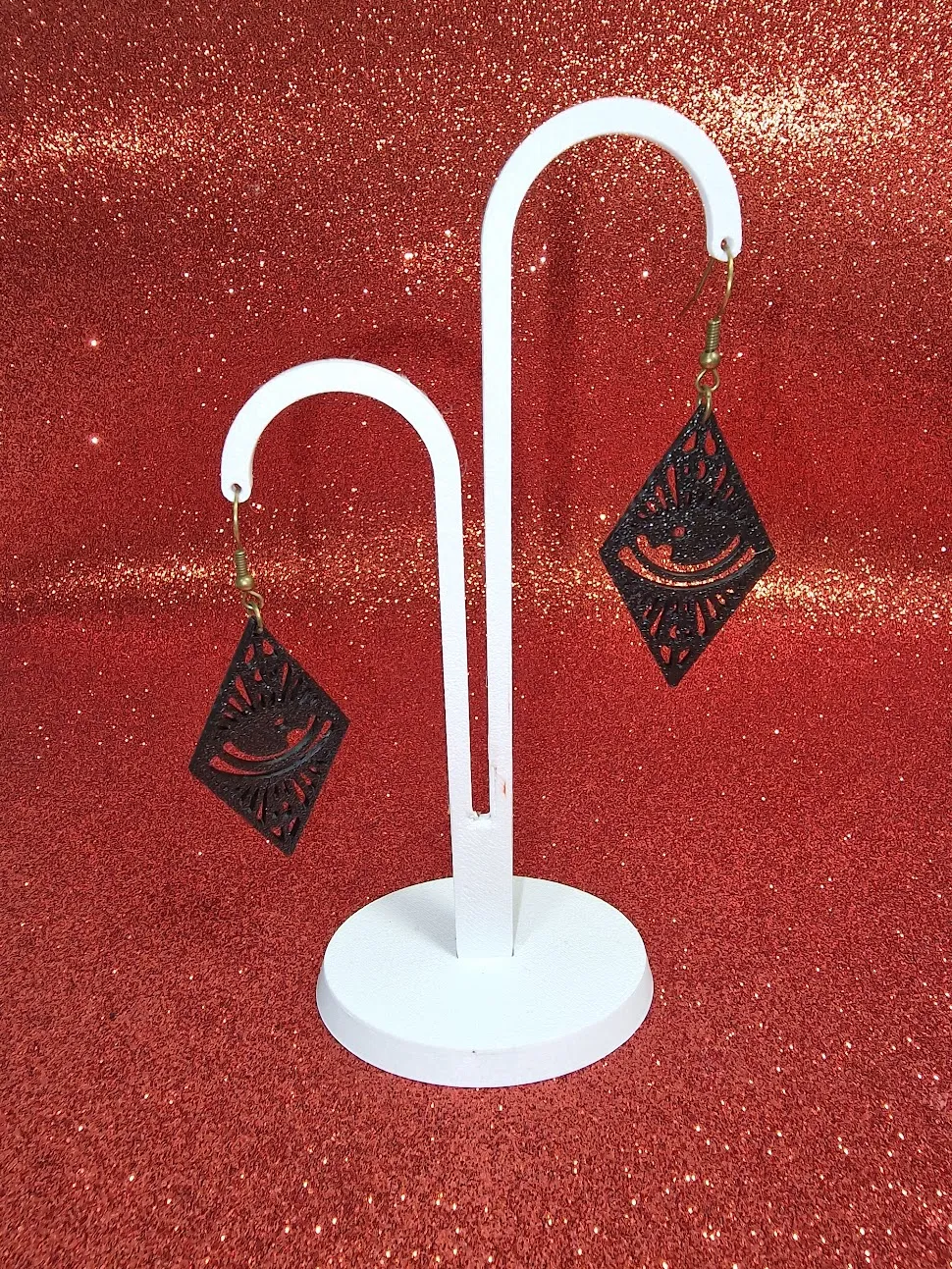 Third eye earrings view 3