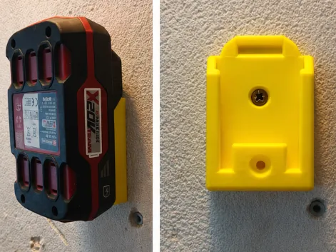 Parkside X20V battery wall mount