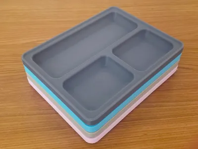 Stackable Small Parts Trays 7 Inch Wide