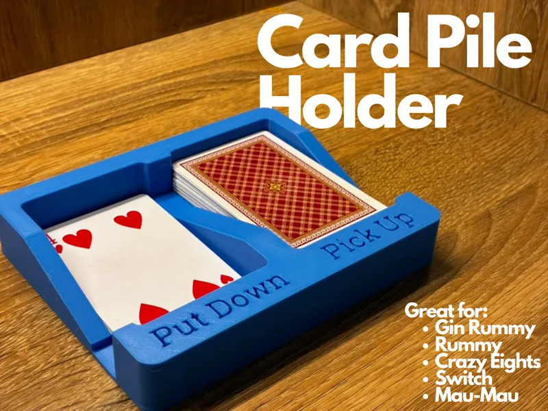Pile Holder for Playing Cards