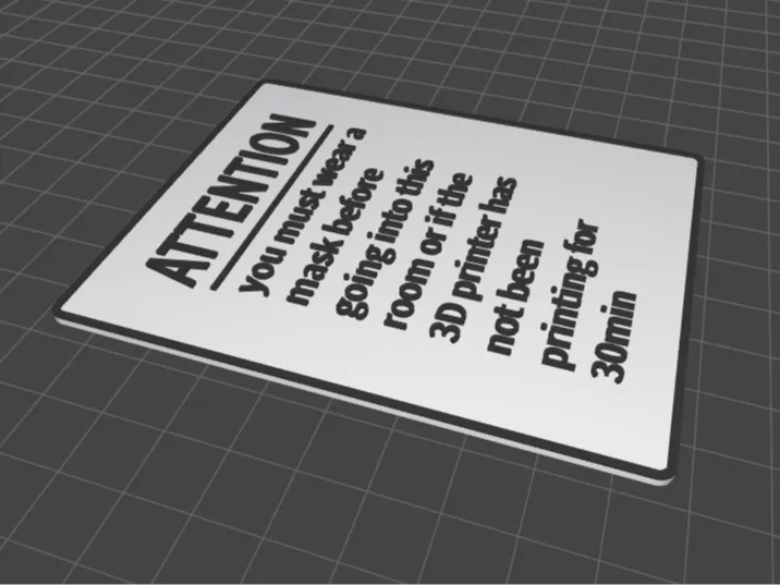 3D printer sign