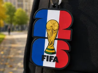 FIFA World Cup 2026 France Flag Keychain