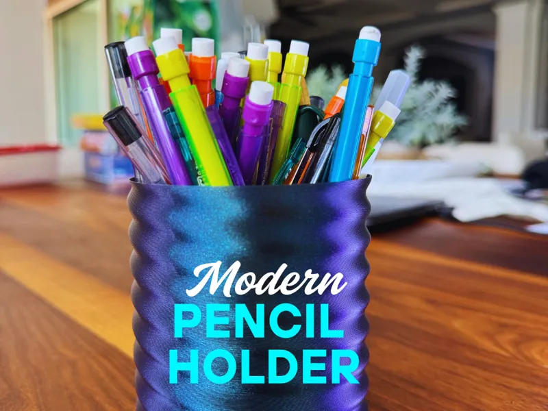 Customizable Modern Pen Holder