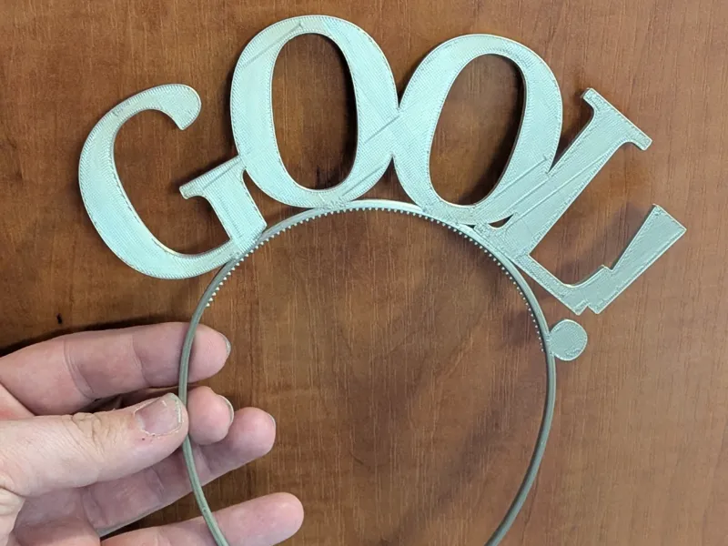 GOOL! Football Fan Headband (No Supports)