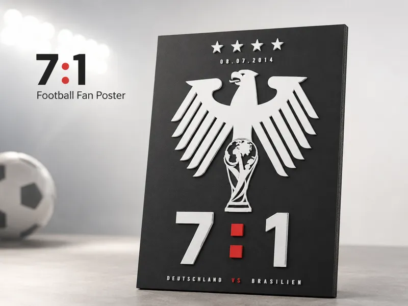 7:1 Germany vs Brazil Football Poster | Hueforge