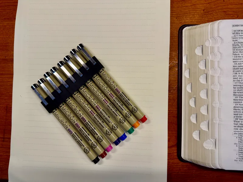 Micron Pigma Pen Holder | Keeps Caps Organized 