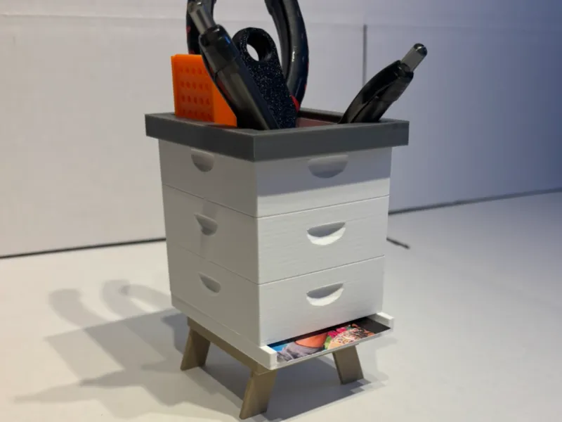 Beehive Business Card-Pen Holder