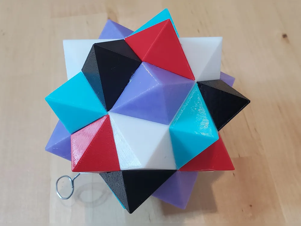 Compound of Five Octahedra - Free 3D Print Model - MakerWorld