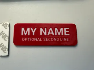 Customizable Name Tag - Any Size or Text