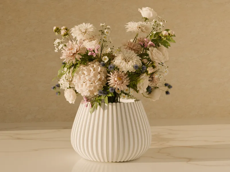 Small Lined decorative Vase 