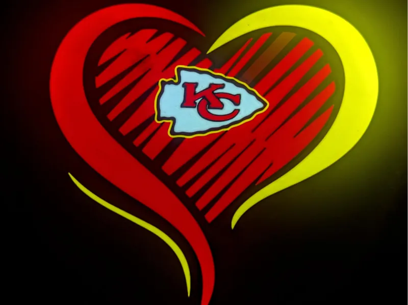 Kansas City Chiefs Heart lightbox