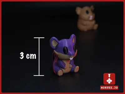 #019 Rattata Pokemon Mini Figure