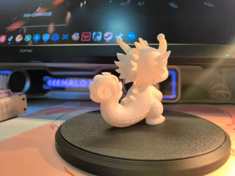 Cute Little White Dragon - Free 3D Print Model - MakerWorld
