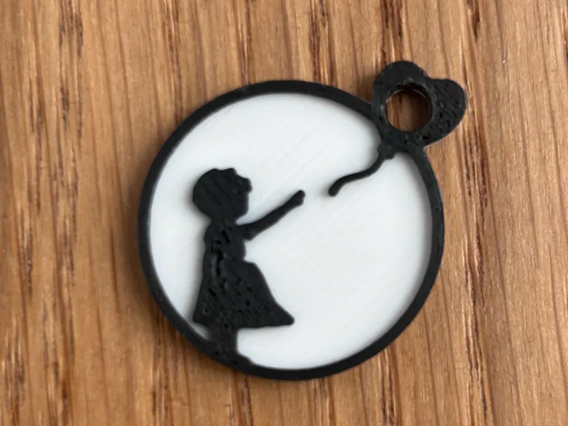 Banksy Balloon Shopping Token | 17 min Print NoAMS