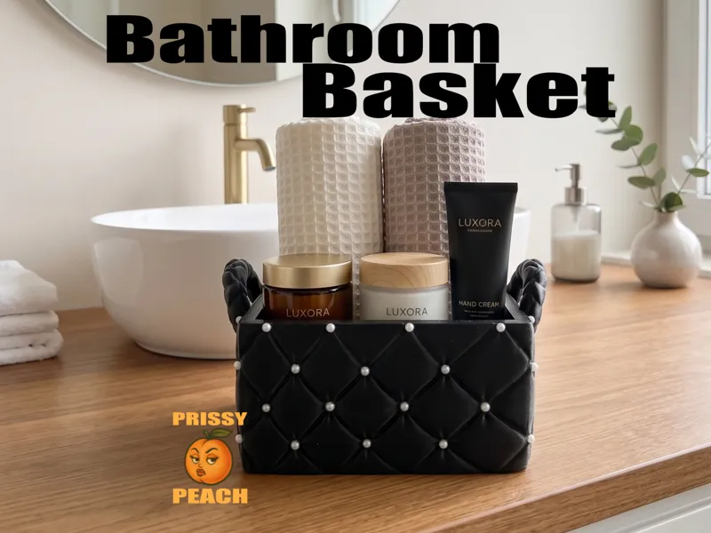 Bathroom Basket Quilted