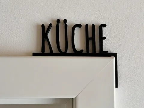 Modelo para impresión 3D: Türschild Küche — referencia de MakerWorld