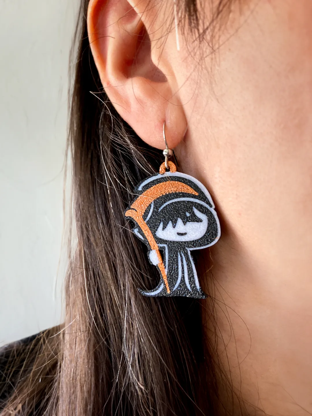 Death earrings view 2