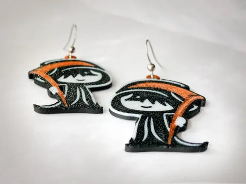 Death earrings view 3