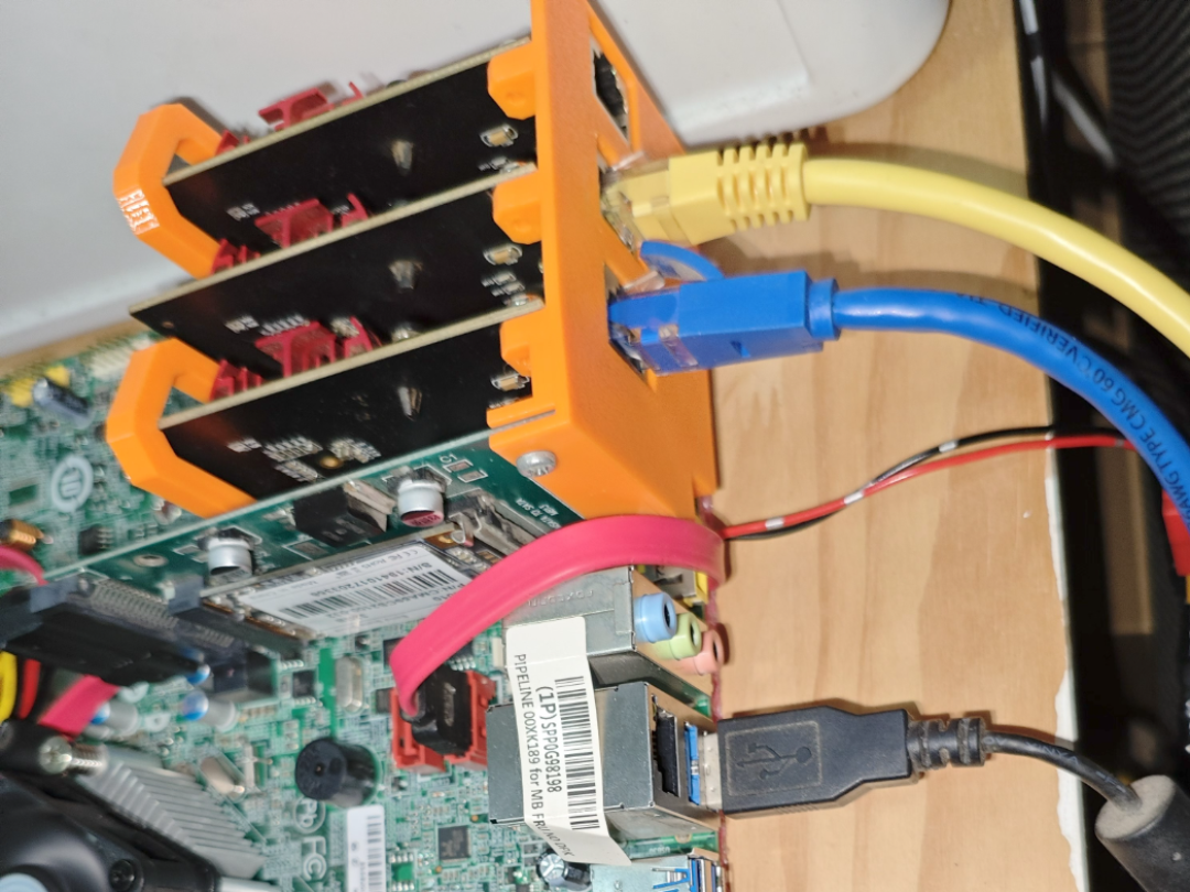 Pcie In Router A 101 Yuan Three 2.5G Port Soft Router, 3D Printed PCIe Network Card ...