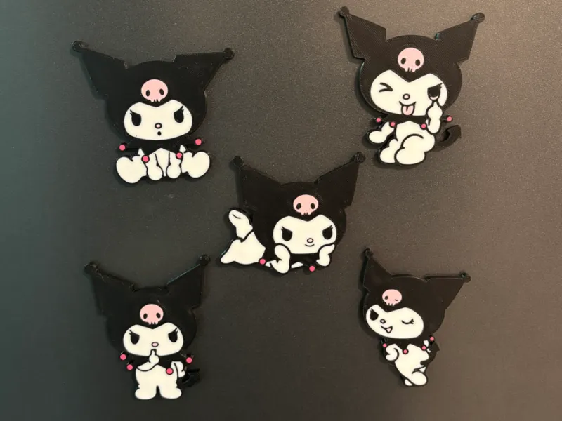 Four Colour 4色 Kuromi 酷洛米冰箱贴（需要AMS）