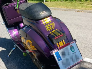 Vespa legal LED rear light in V50 style