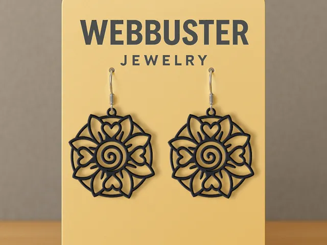Bloom of Spiraling Hearts Earrings