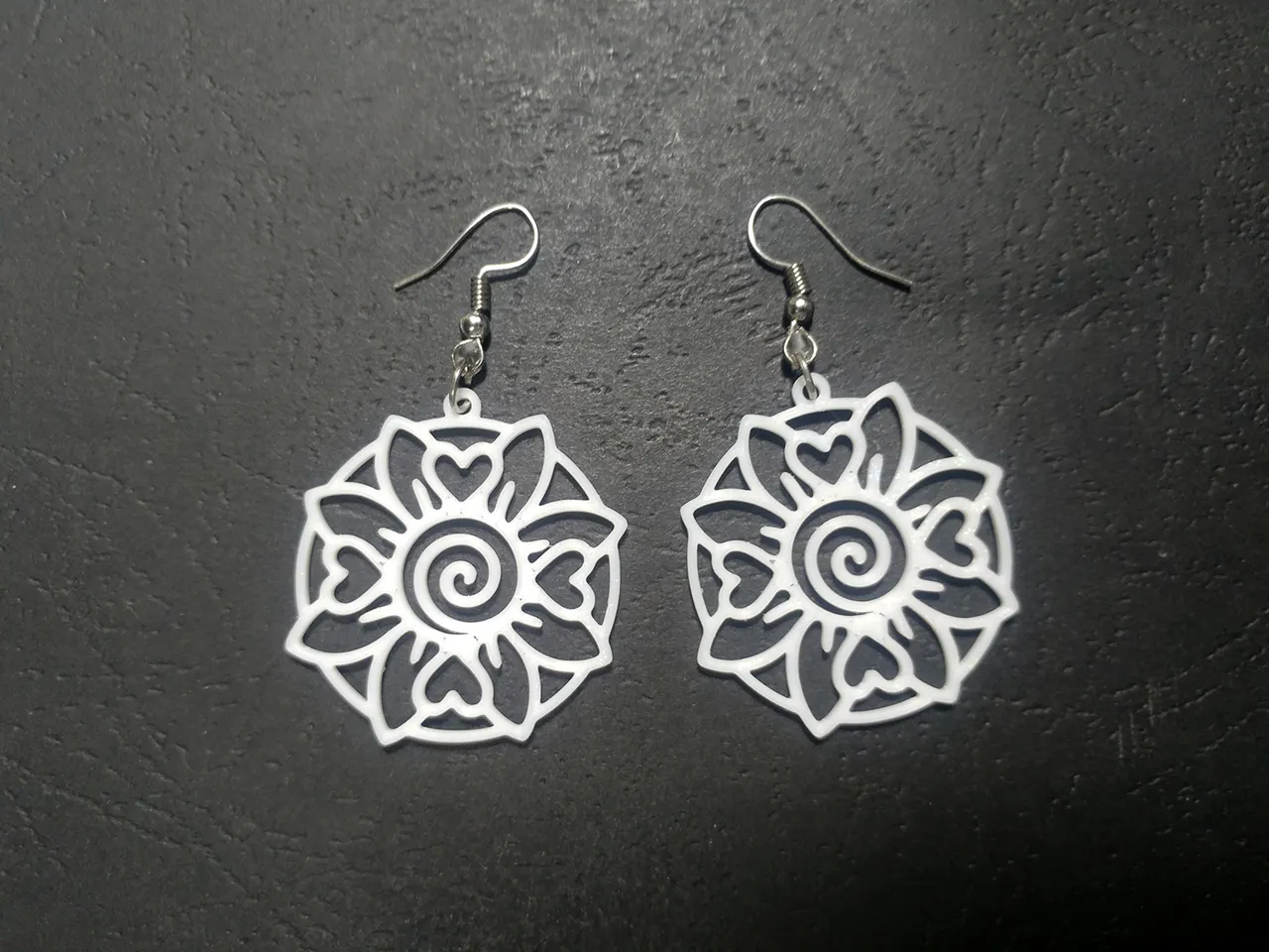 Bloom of Spiraling Hearts Earrings view 4