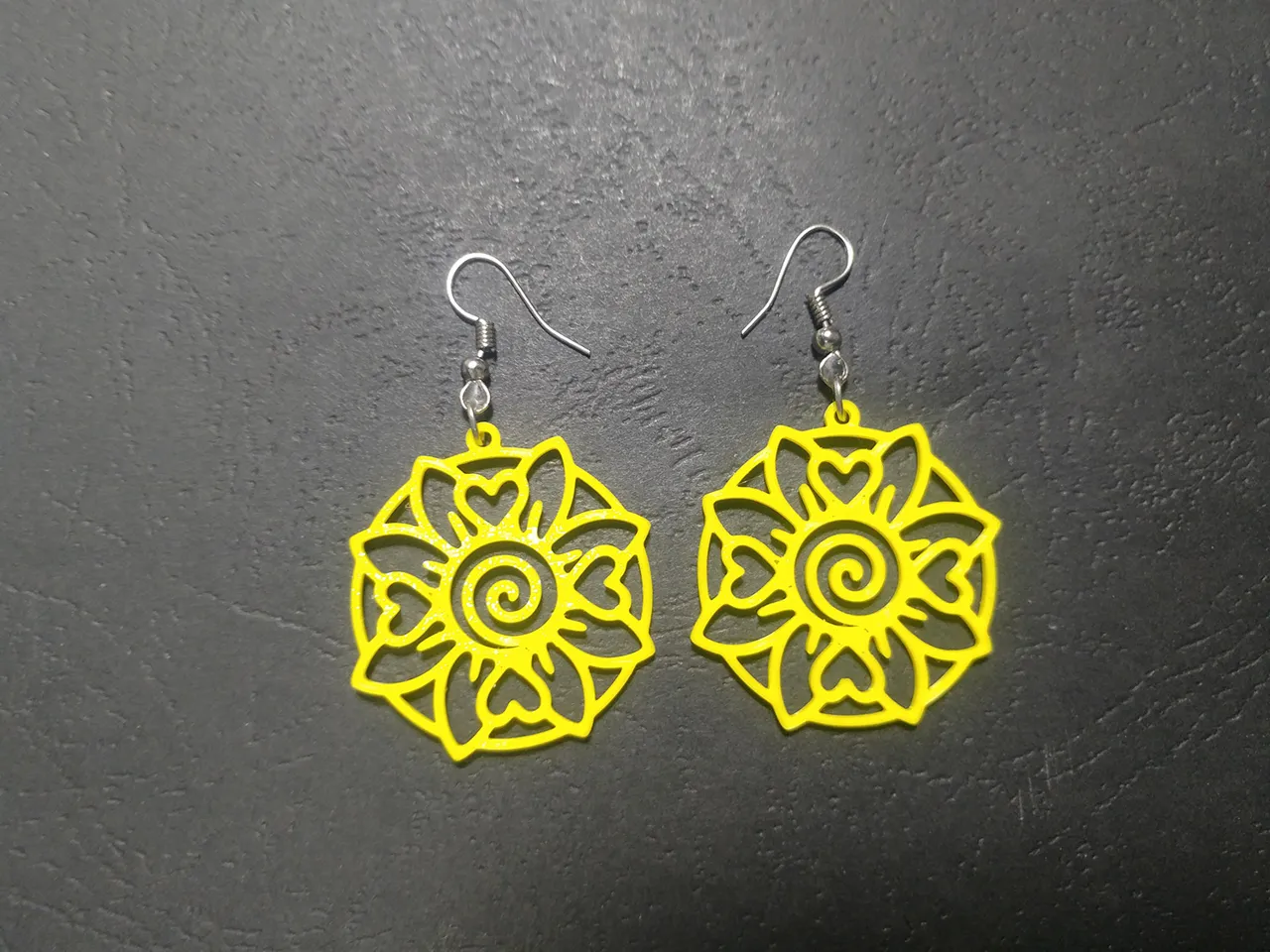 Bloom of Spiraling Hearts Earrings view 3