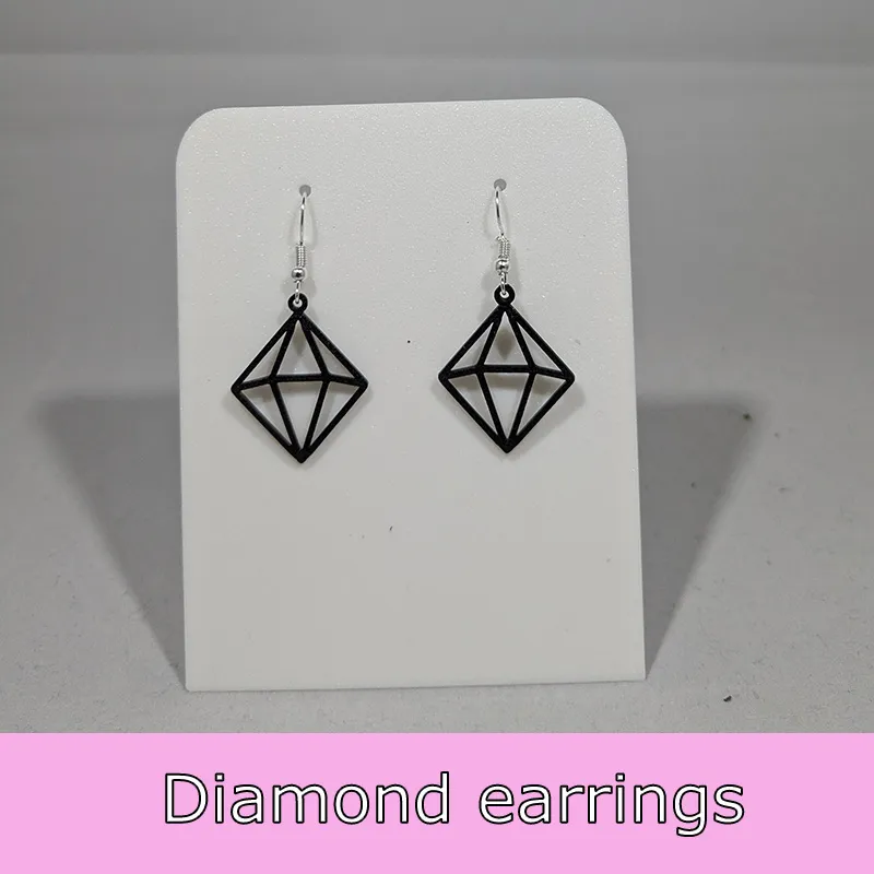 Diamond earrings view 2