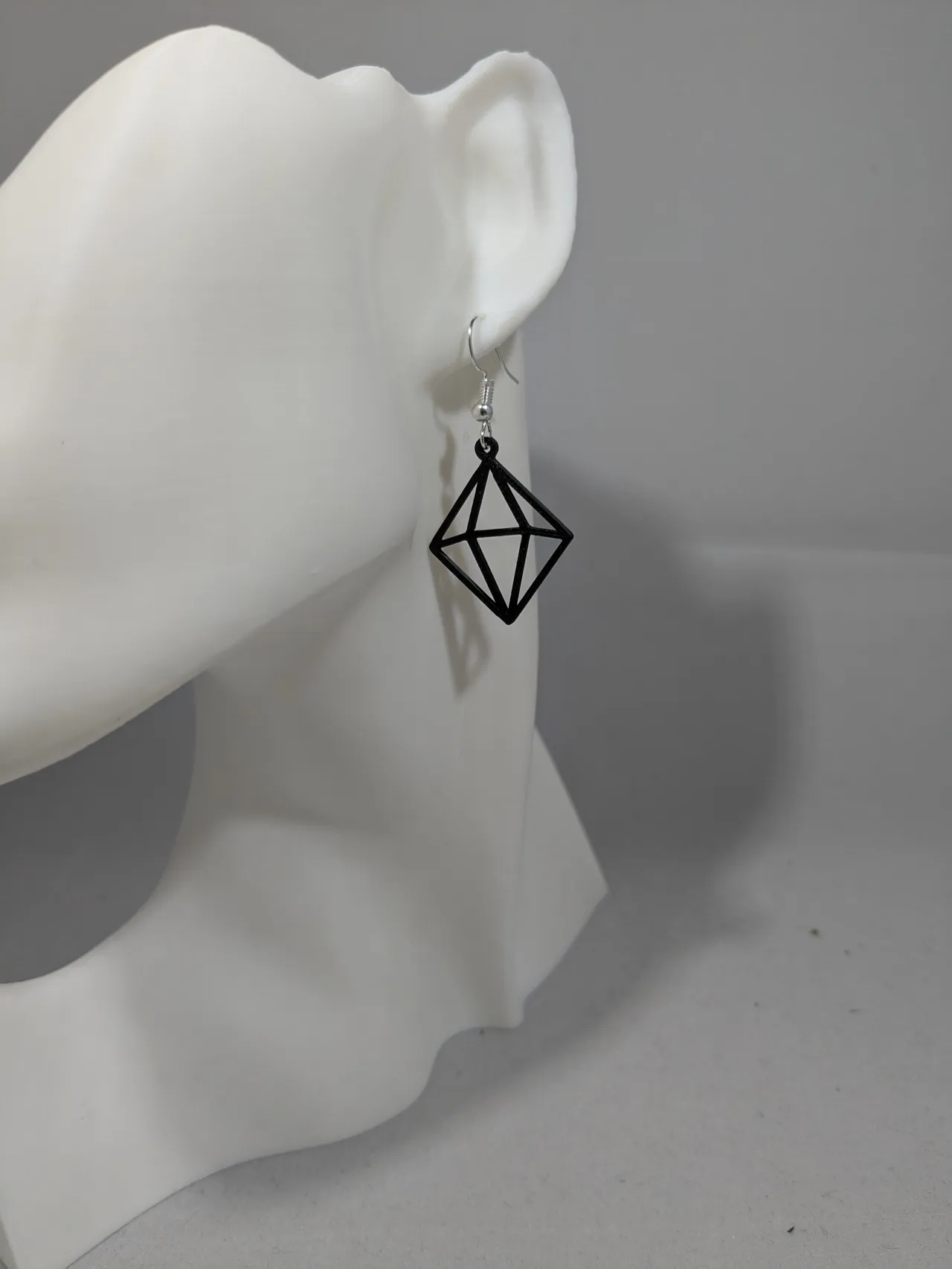 Diamond earrings view 3