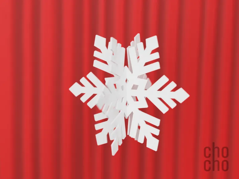 Snowflake Collection 3D Ornament 03