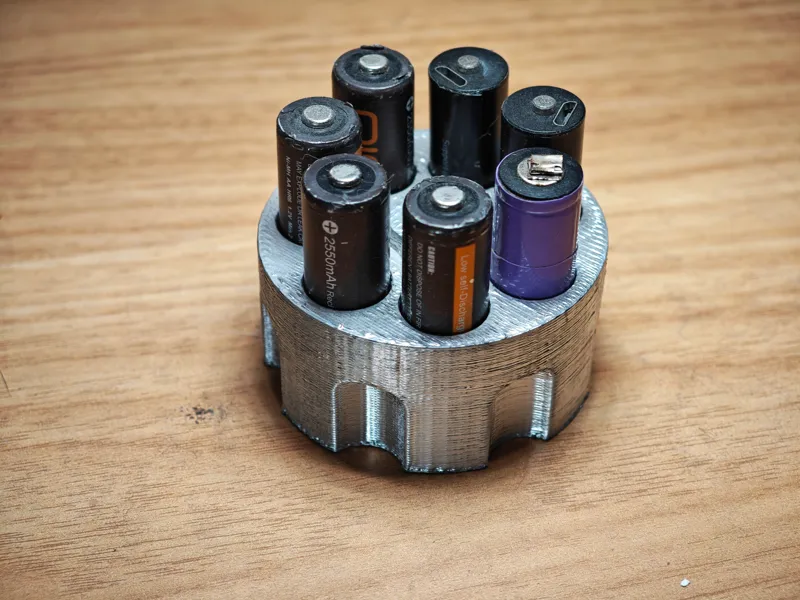 左轮弹匣电池收纳盒 Revolver Magazine Battery Storage Box