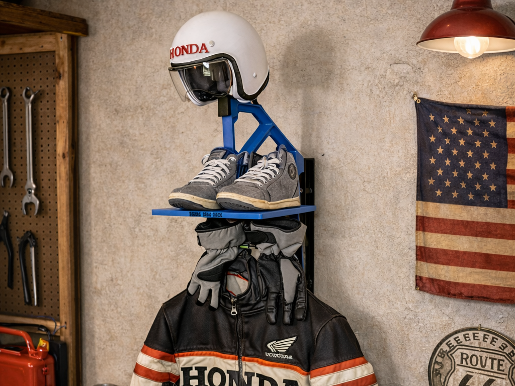 Modular Motorcycle Gear Rack