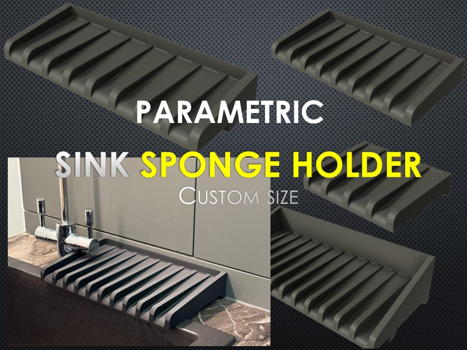 Kitchen Sink Sponge Holder-Soap holder Parametric 