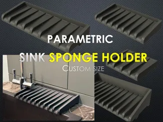 Kitchen Sink Sponge Holder-Soap holder Parametric 