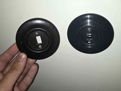 retro bakelite like light switch cover