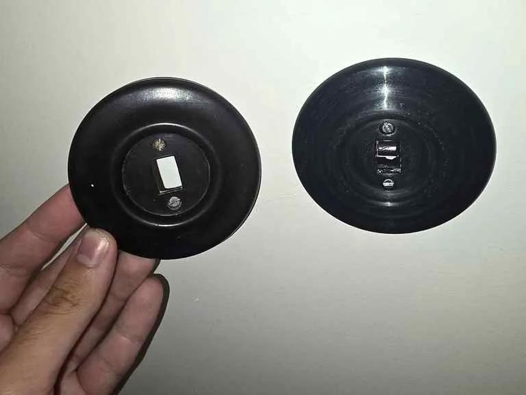 retro bakelite like light switch cover