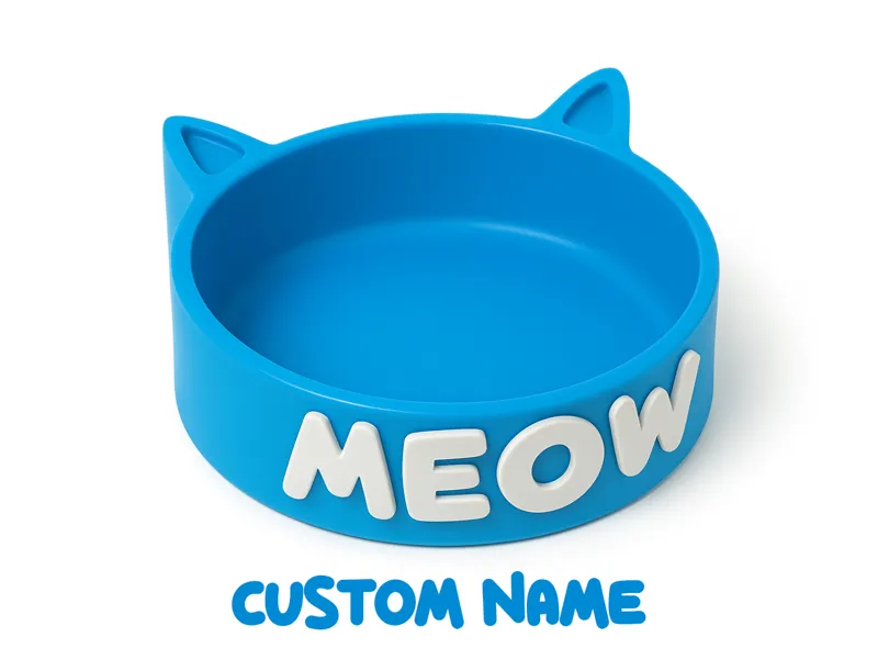 Cat Bowl with Custom Text