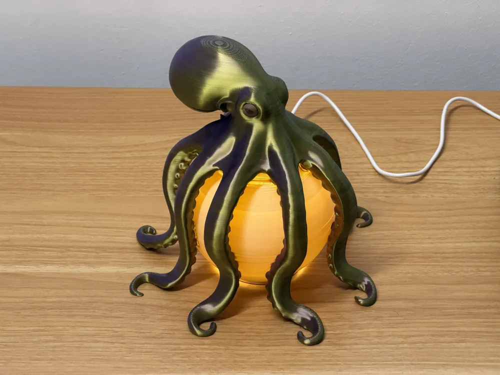 Octopus LED Table Lamp - Home - PLA - 3D printed product - фото 12