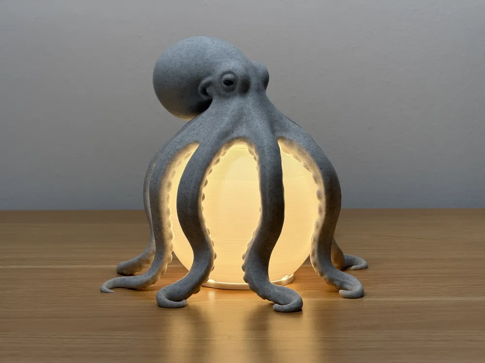 Octopus LED Table Lamp - Home - PLA - 3D printed product - фото 6