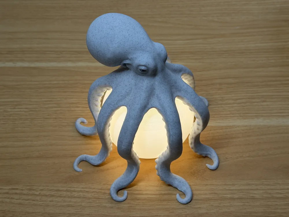 Octopus LED Table Lamp - Home - PLA - 3D printed product - фото 5