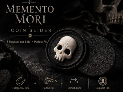 Memento Mori Fidget Coin Slider 
