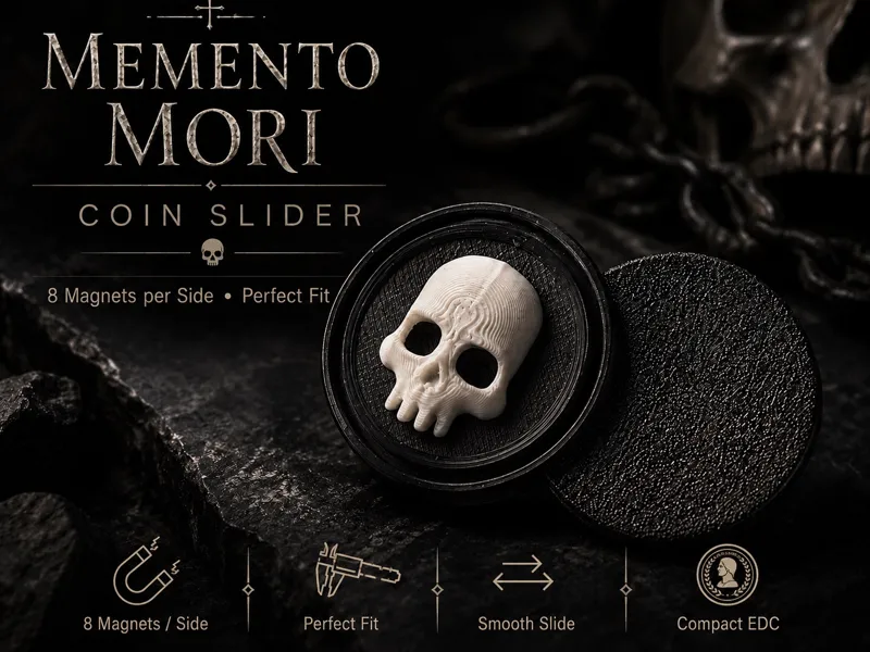 Memento Mori Fidget Coin Slider