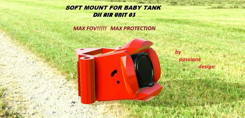 SOFT MOUNT FOR DJI O3 FOR BABY TANK